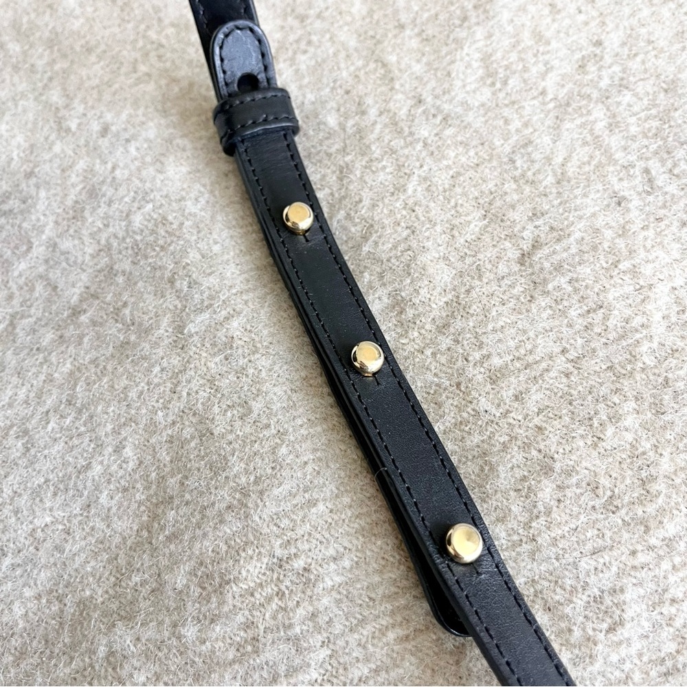 Mansur Gavriel Black Mini Leather Drawstring Bucket Crossbody - Picture 10 of 13